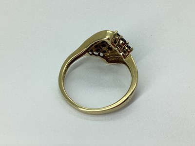 Lot 53 - A Modern 9ct Gold Stone Set Dress Ring, claw...