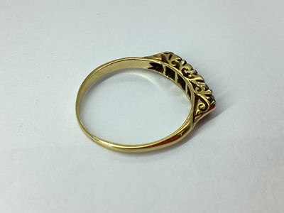 Lot 46 - A Graduated Five Stone Diamond Ring, within...