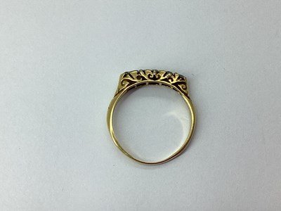 Lot 46 - A Graduated Five Stone Diamond Ring, within...