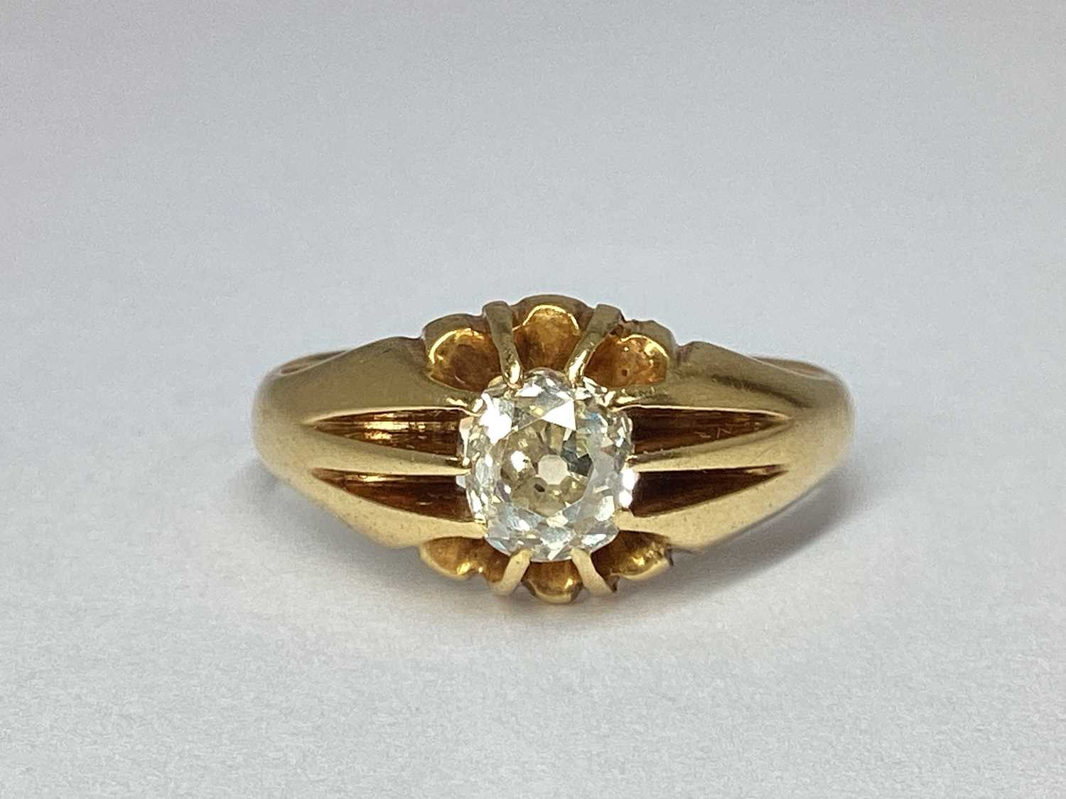 Lot 45 - An 18ct Gold Chester Hallmarked Single Stone...
