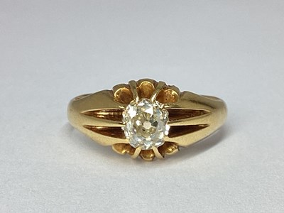 Lot 45 - An 18ct Gold Chester Hallmarked Single Stone...