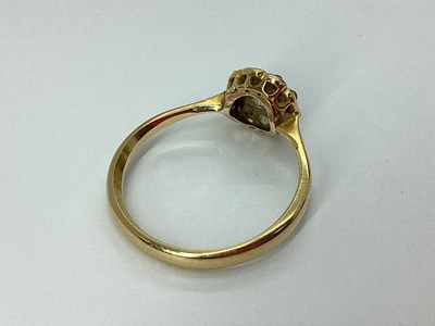 Lot 50 - An Old Cut Diamond Set Cluster Ring, of...