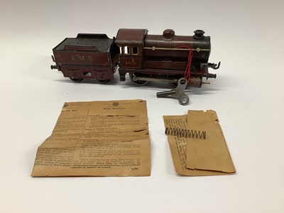 Lot 821 - A Mid XX century O gauge 0-4-0 locomotive and...