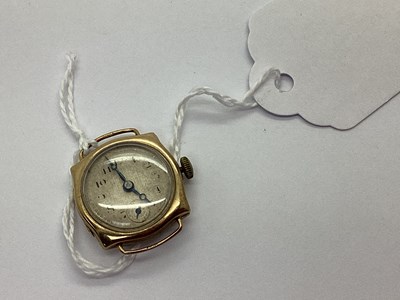 Lot 183 - A 9ct Gold Cased Ladies Wristwatch Head,...