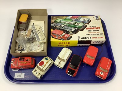 Lot 835 - Six kit built 1:32 scale Mini slot cars to...