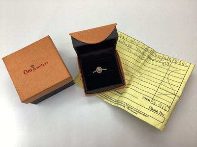 Lot 52 - A Modern Rose Gold Chocolate and White Diamond...