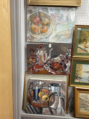 Lot 1457 - Colin Dent (1932 - 2025) Three Oil and Mixed...