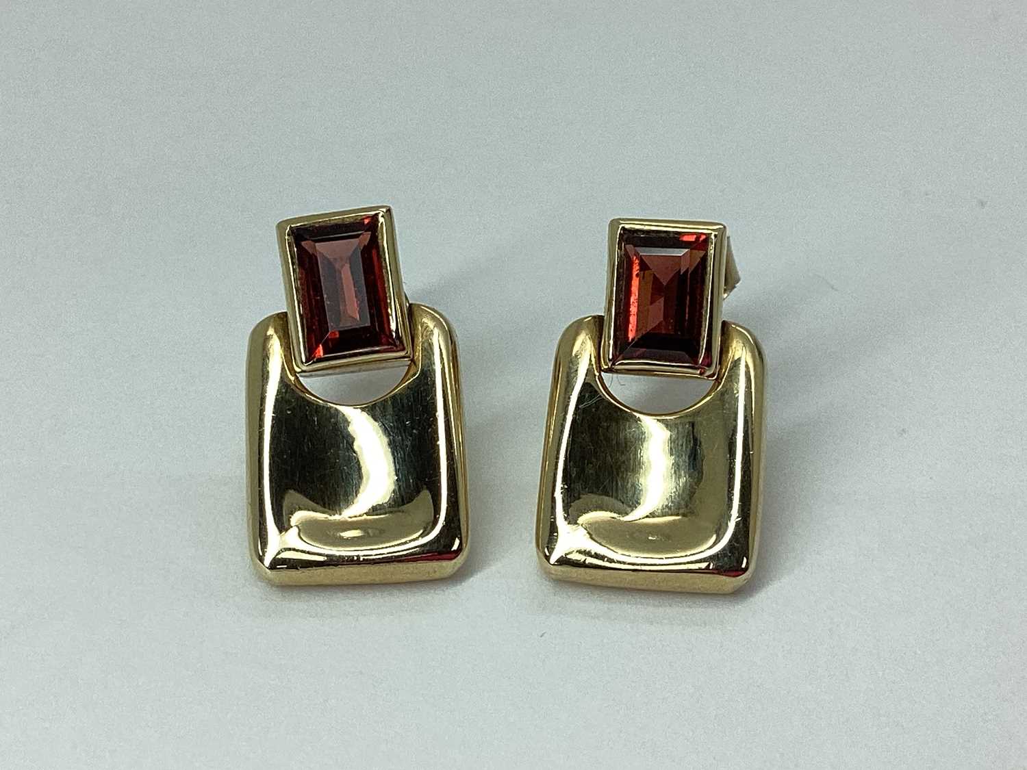 Lot 83 - A Pair of Modern 9ct Gold Articulated Panel...