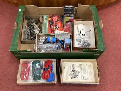 Lot 655 - The part contents of a slot car enthusiasts...