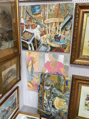 Lot 1469 - Colin Dent (1932 - 2025) Three Oil and Mixed...