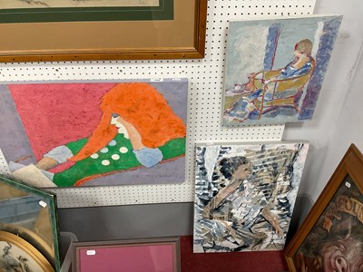 Lot 1496 - Colin Dent (1932 - 2025) Three Oil and Mixed...