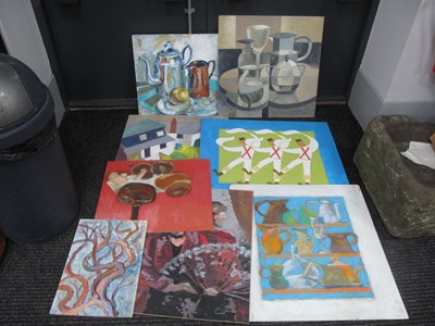 Lot 1011 - Three Colin Dent (1932 - 2025) Oil and Mixed...