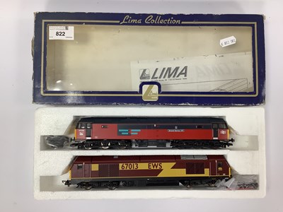 Lot 822 - A boxed Lima 00 gauge twin-pack of diesel...