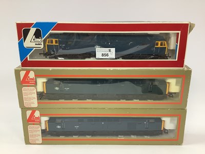 Lot 856 - Three boxed Lima 00 gauge diesel locomotives:...