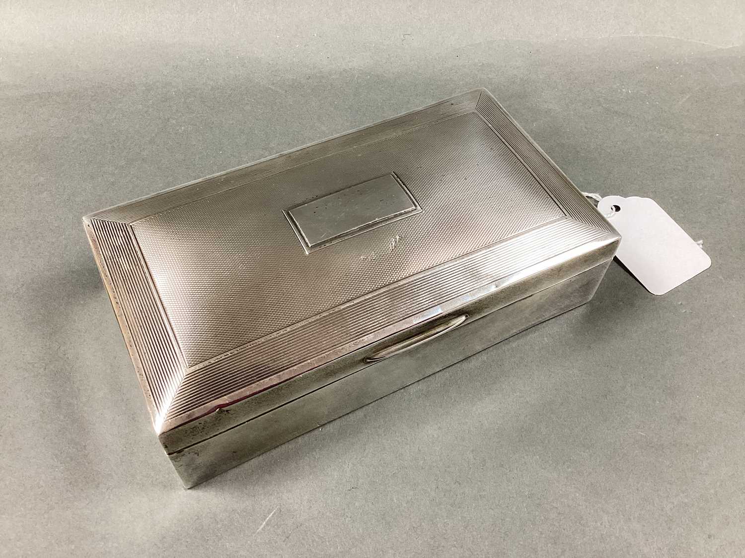 Lot 7 - A Hallmarked Silver Cigarette Box, Charles S...