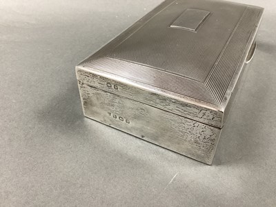 Lot 7 - A Hallmarked Silver Cigarette Box, Charles S...