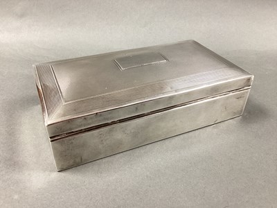 Lot 7 - A Hallmarked Silver Cigarette Box, Charles S...