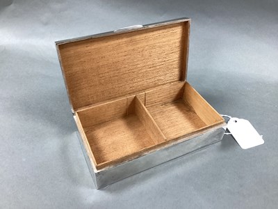 Lot 7 - A Hallmarked Silver Cigarette Box, Charles S...