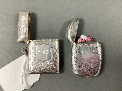 Lot 24 - A Hallmarked Silver Vesta Case, T H Hazlewood...