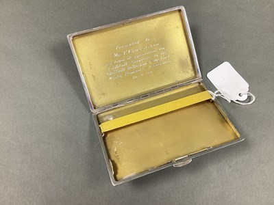 Lot 9 - A Hallmarked Silver Cigarette Case, Walker &...
