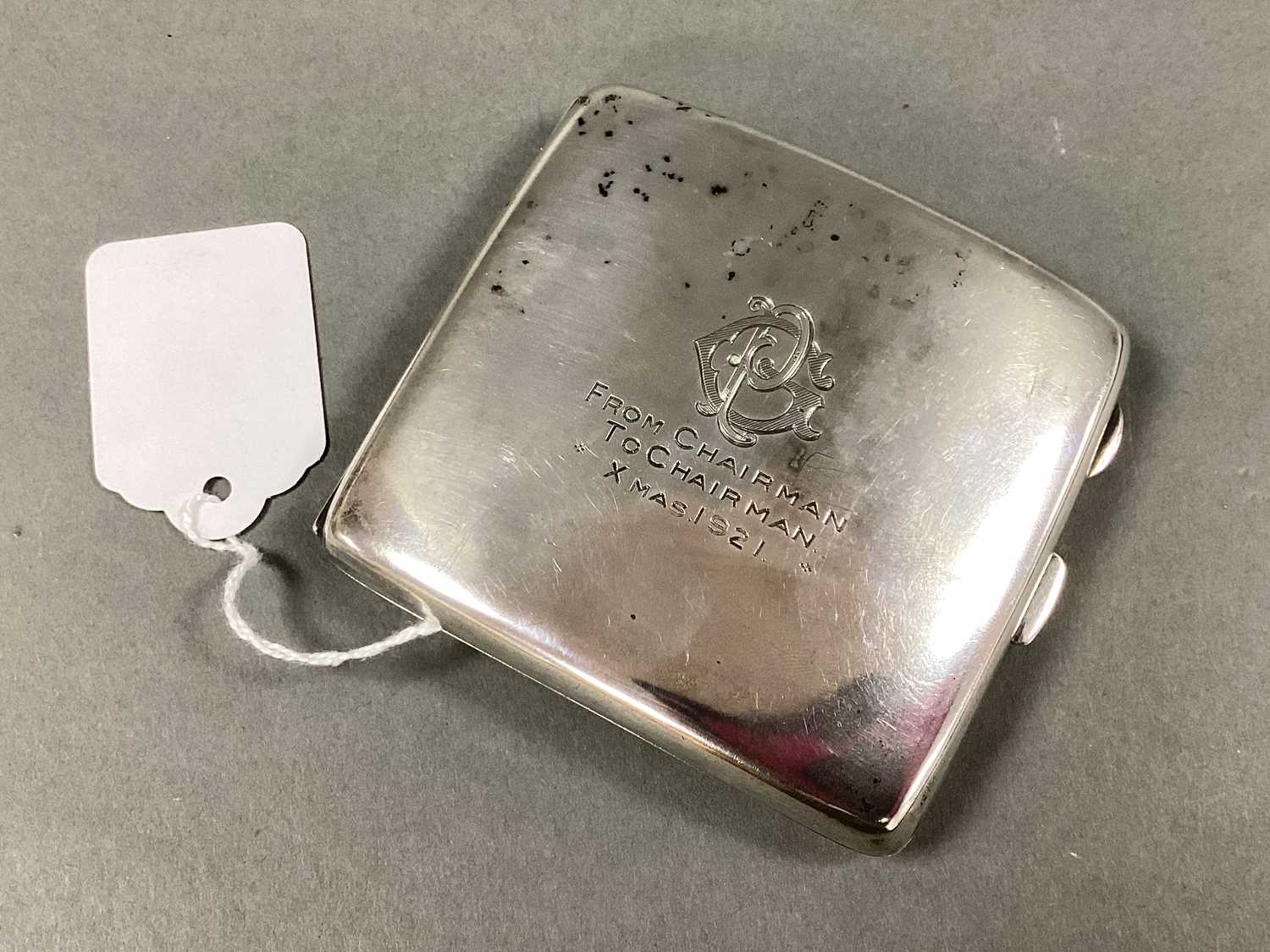 Lot 11 - A Hallmarked Silver Cigarette Case, William...