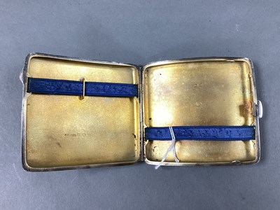 Lot 11 - A Hallmarked Silver Cigarette Case, William...