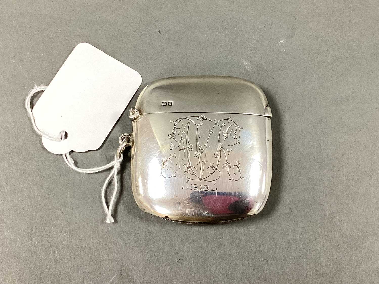 Lot 18 - A Chester Hallmarked Silver Vesta Case,...
