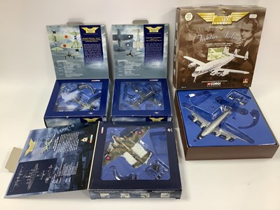 Lot 669 - Four Corgi The Aviation Archive 1:72/1:144...