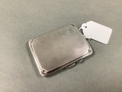 Lot 6 - A Hallmarked Silver Cigarette Case, engine...