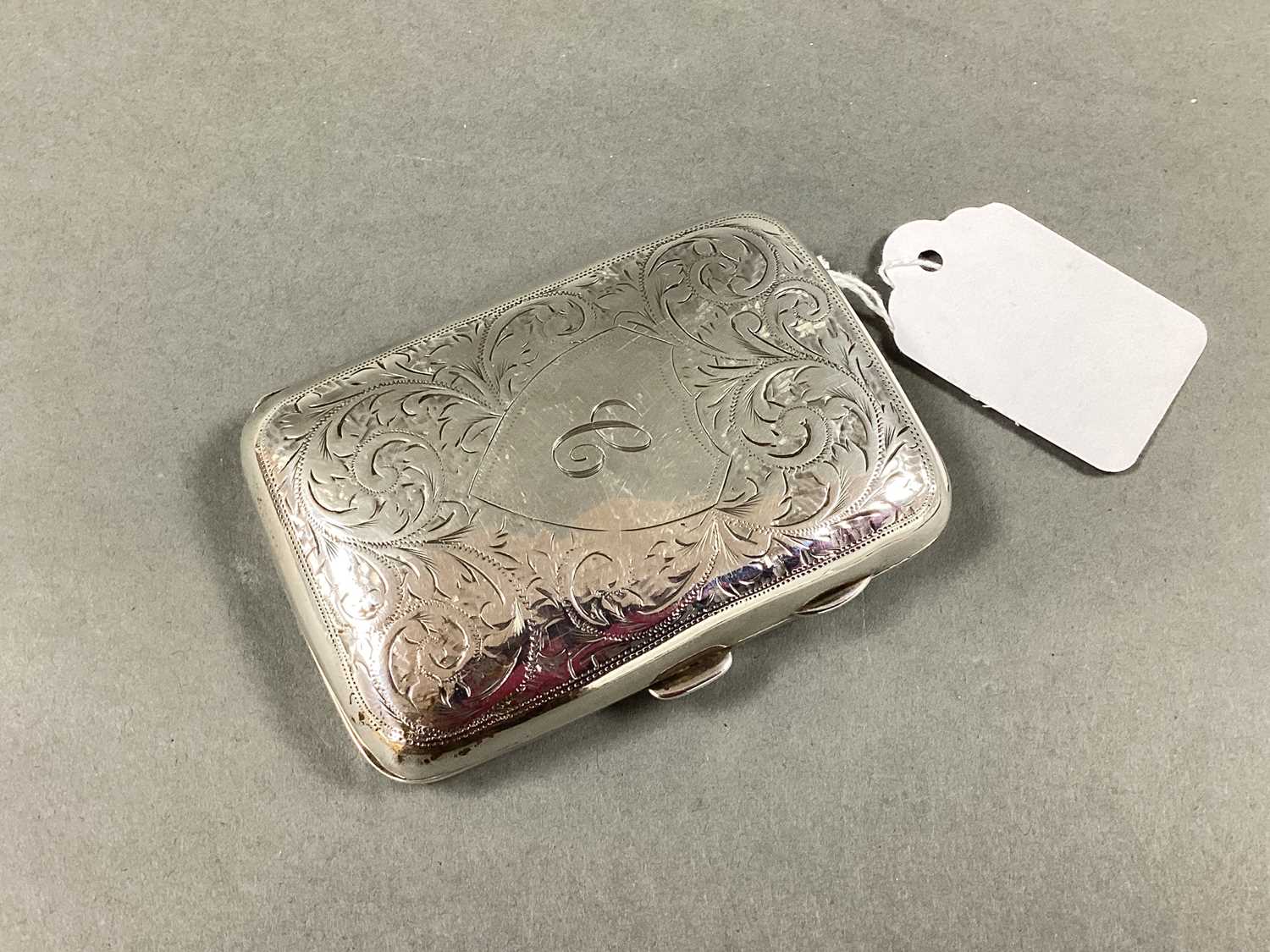 Lot 4 - A Chester Hallmarked Silver Cigarette Case, J...