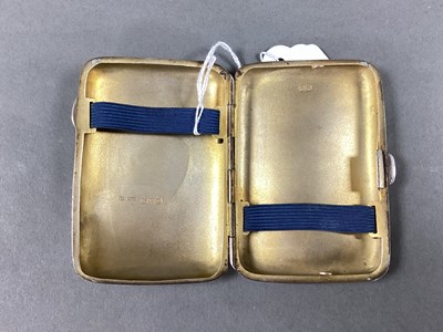 Lot 4 - A Chester Hallmarked Silver Cigarette Case, J...