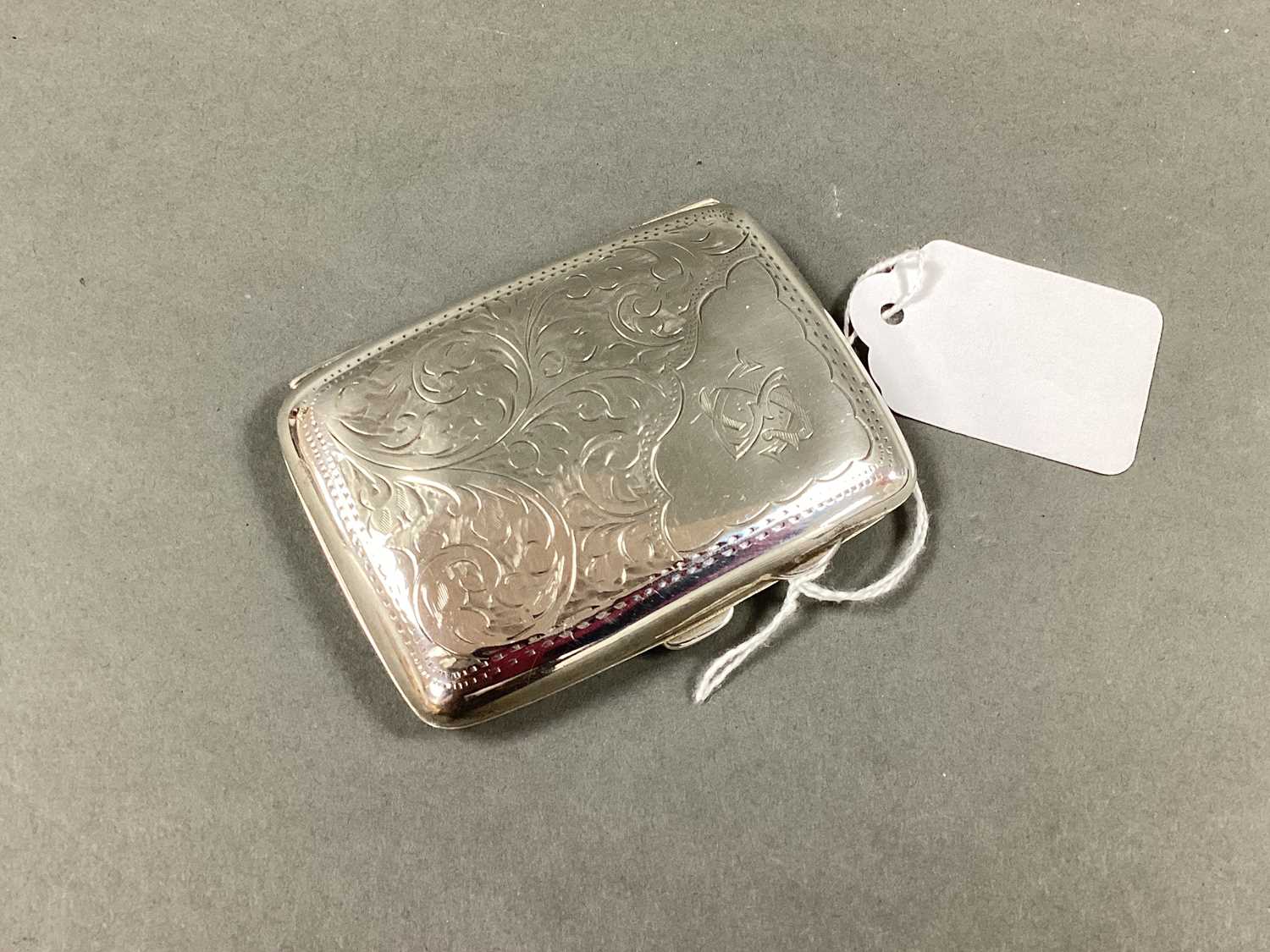 Lot 2 - A Hallmarked Silver Cigarette Case, Joseph...