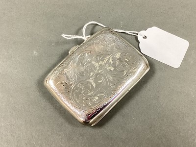 Lot 2 - A Hallmarked Silver Cigarette Case, Joseph...