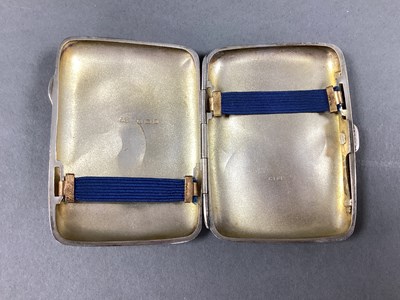 Lot 2 - A Hallmarked Silver Cigarette Case, Joseph...