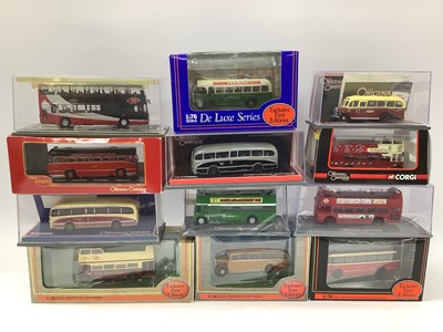Lot 690 - Twelve 1:76th scale diecast model buses by...