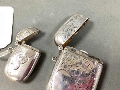 Lot 33 - A Small Chester Hallmarked Silver Vesta Case,...