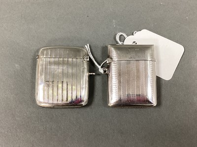 Lot 30 - A Hallmarked Silver Vesta Case, E(?)G,...