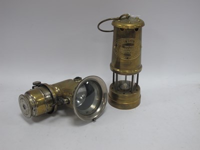 Lot 1372 - Early 20th century brass carbide lamp by...
