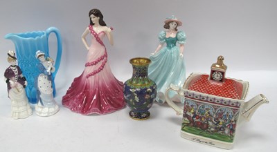 Lot 1204 - Collectables, including four Coalport...