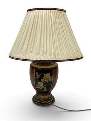 Lot 1549 - A large ceramic vase-form table lamp,...