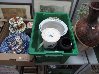 Lot 1004 - Ceramics, including Royal Winton cobalt blue...
