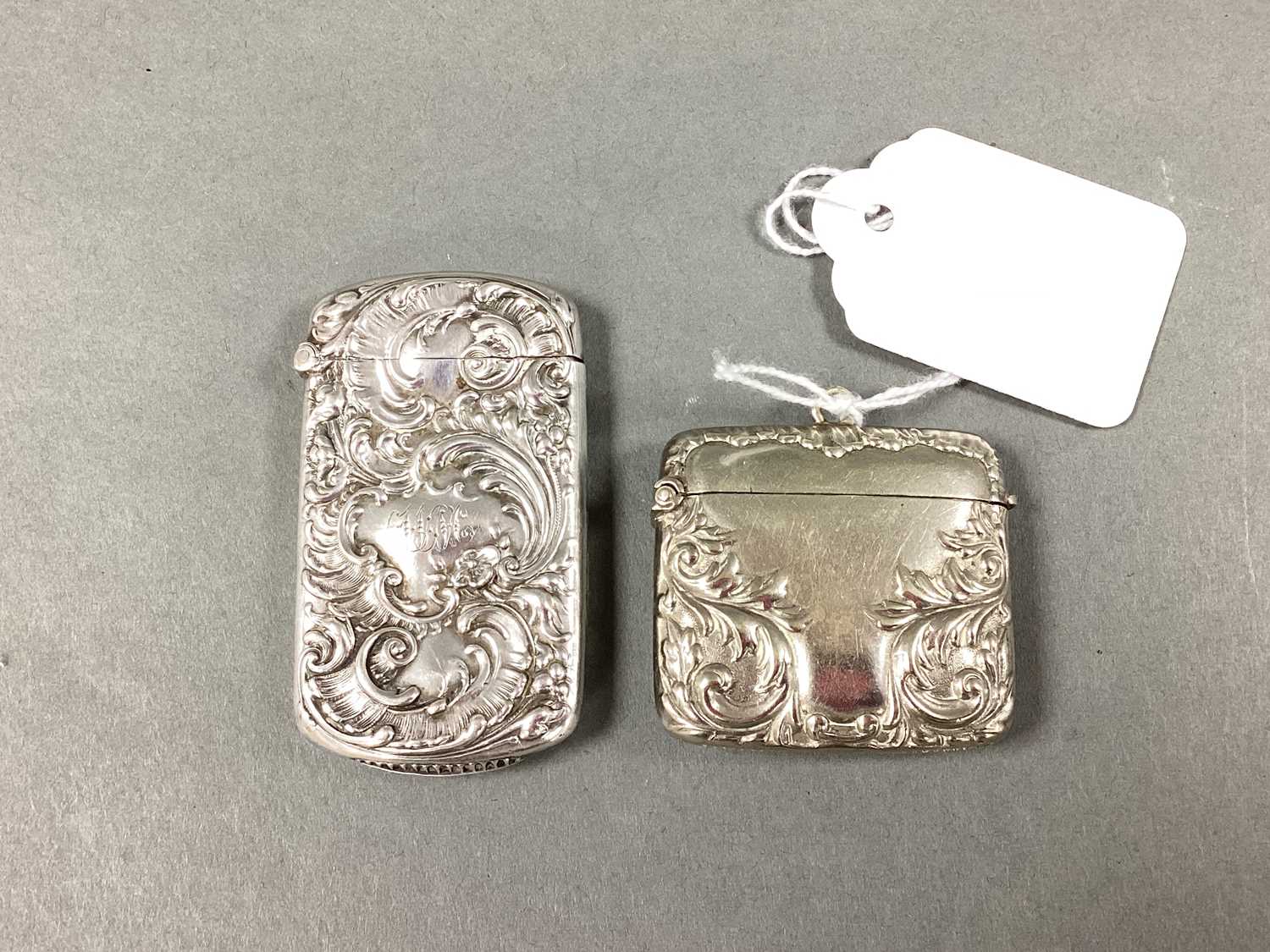 Lot 26 - A Highly Decorative Vesta Case, repoussé...