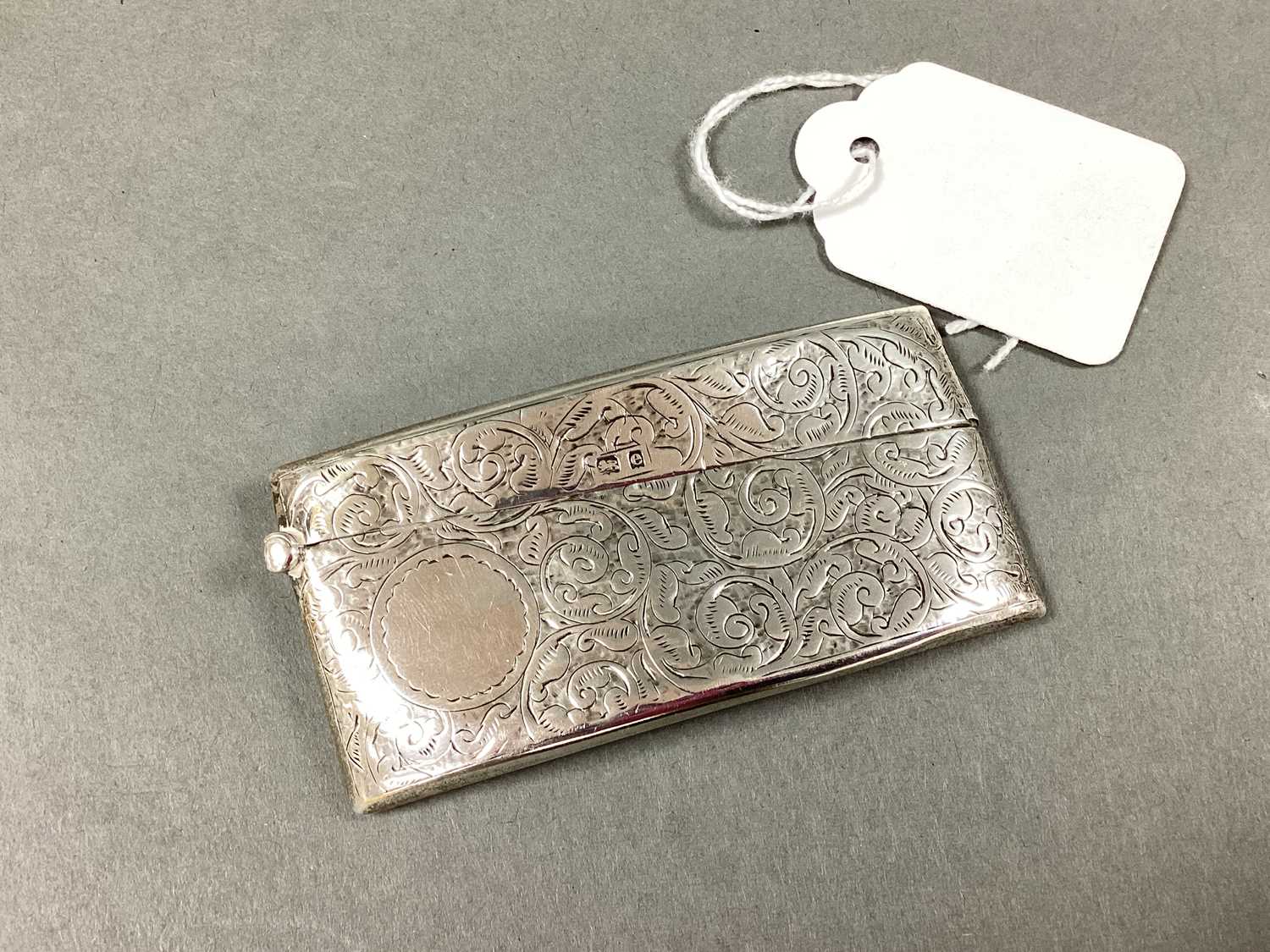 Lot 27 - A Hallmarked Silver Card Case, Birmingham 1904,...