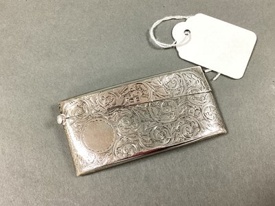 Lot 27 - A Hallmarked Silver Card Case, Birmingham 1904,...