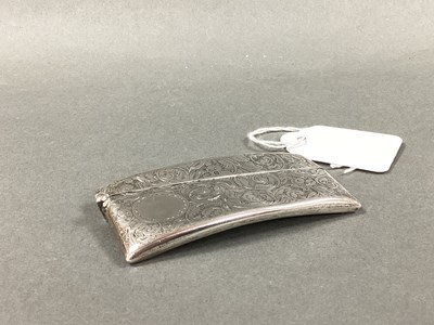 Lot 27 - A Hallmarked Silver Card Case, Birmingham 1904,...