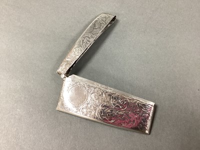 Lot 27 - A Hallmarked Silver Card Case, Birmingham 1904,...