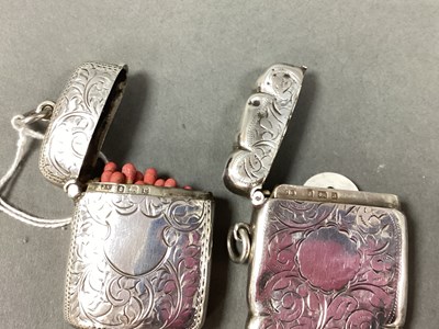 Lot 29 - A Hallmarked Silver Vesta Case, J.G,...