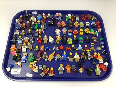 Lot 836 - A quantity of Lego and similar Minifigures,...