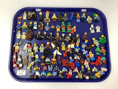 Lot 818 - A quantity of Lego and similar Minifigures and...