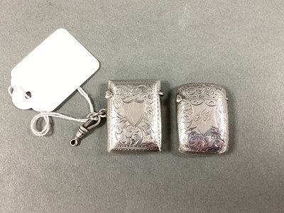 Lot 36 - A Small Chester Hallmarked Silver Vesta Case,...